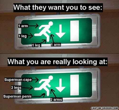 Funny Explanation Of Emergency Exit Sign