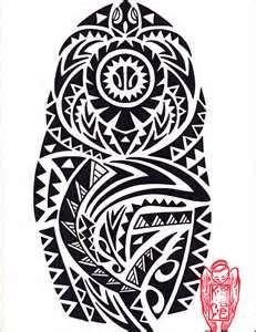 Hawaiian Tribal Tattoo Design Idea