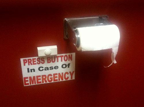 Press Button In Case Of Emergency Funny Picture