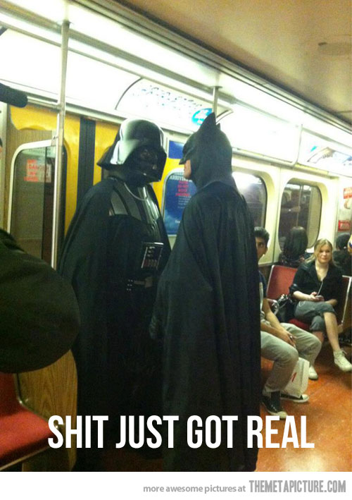 Batman Vs Darth Vader Funny Picture