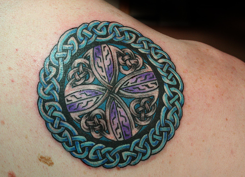 Blue Celtic Knot Tattoos