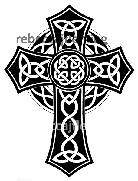 Celtic Cross Tattoo Design by Rebeccajfleming