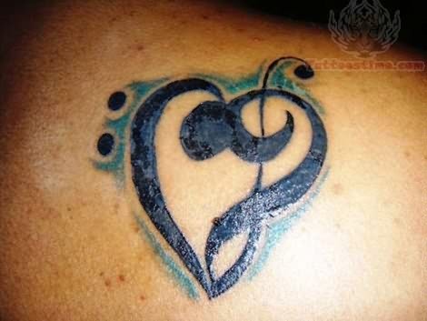 Celtic Love Knot Tattoo On Back Shoulder