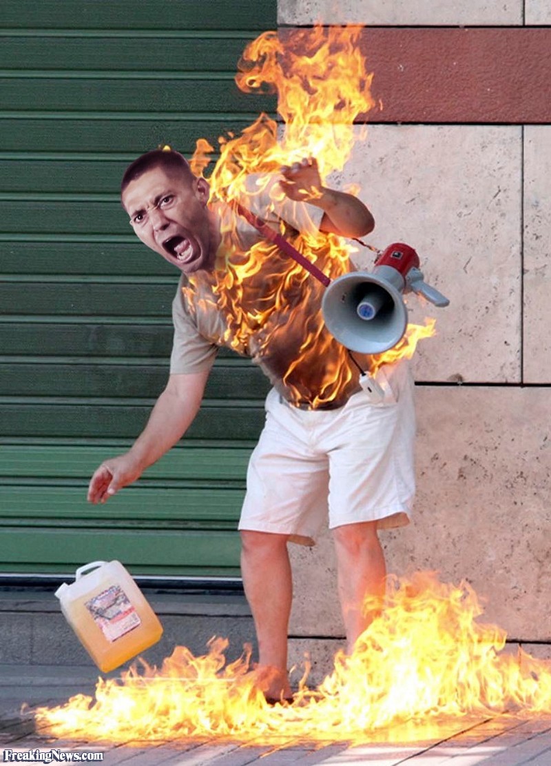 Clint Dempsey On Fire Funny Photoshopped Picture