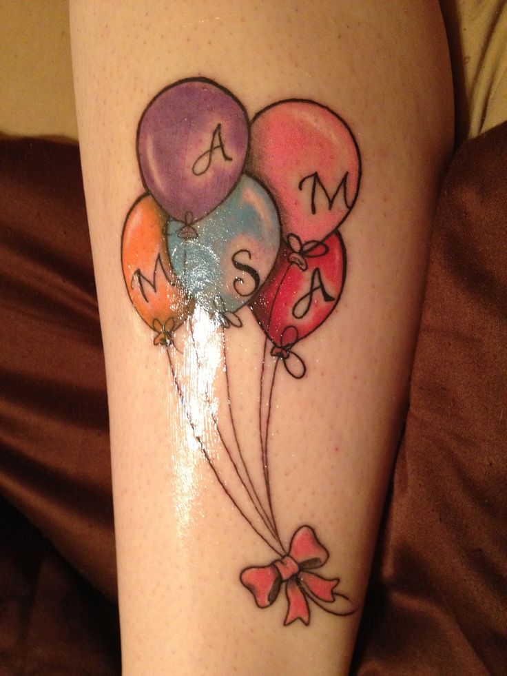 29 Beautiful Balloon Tattoo Images, Pictures And Photos Ideas To Check