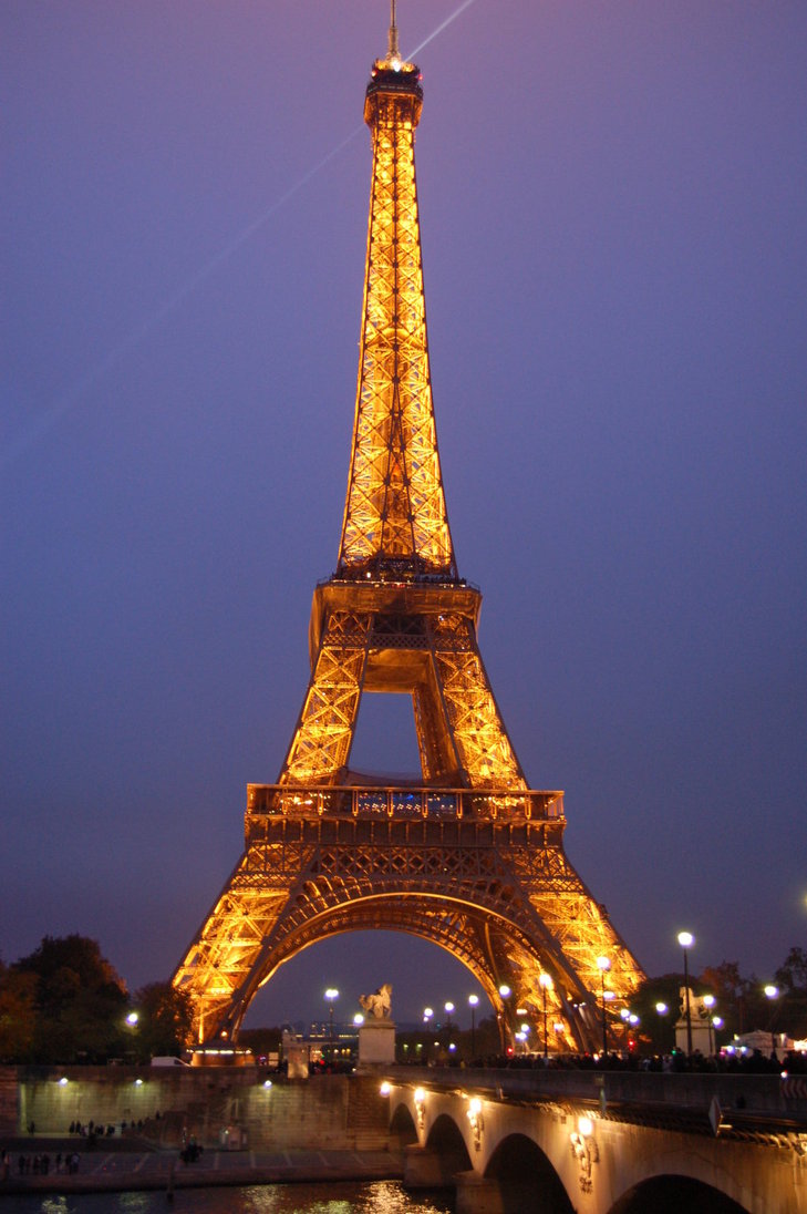 Eiffel tower, Paris at night by Gimper53-Stock