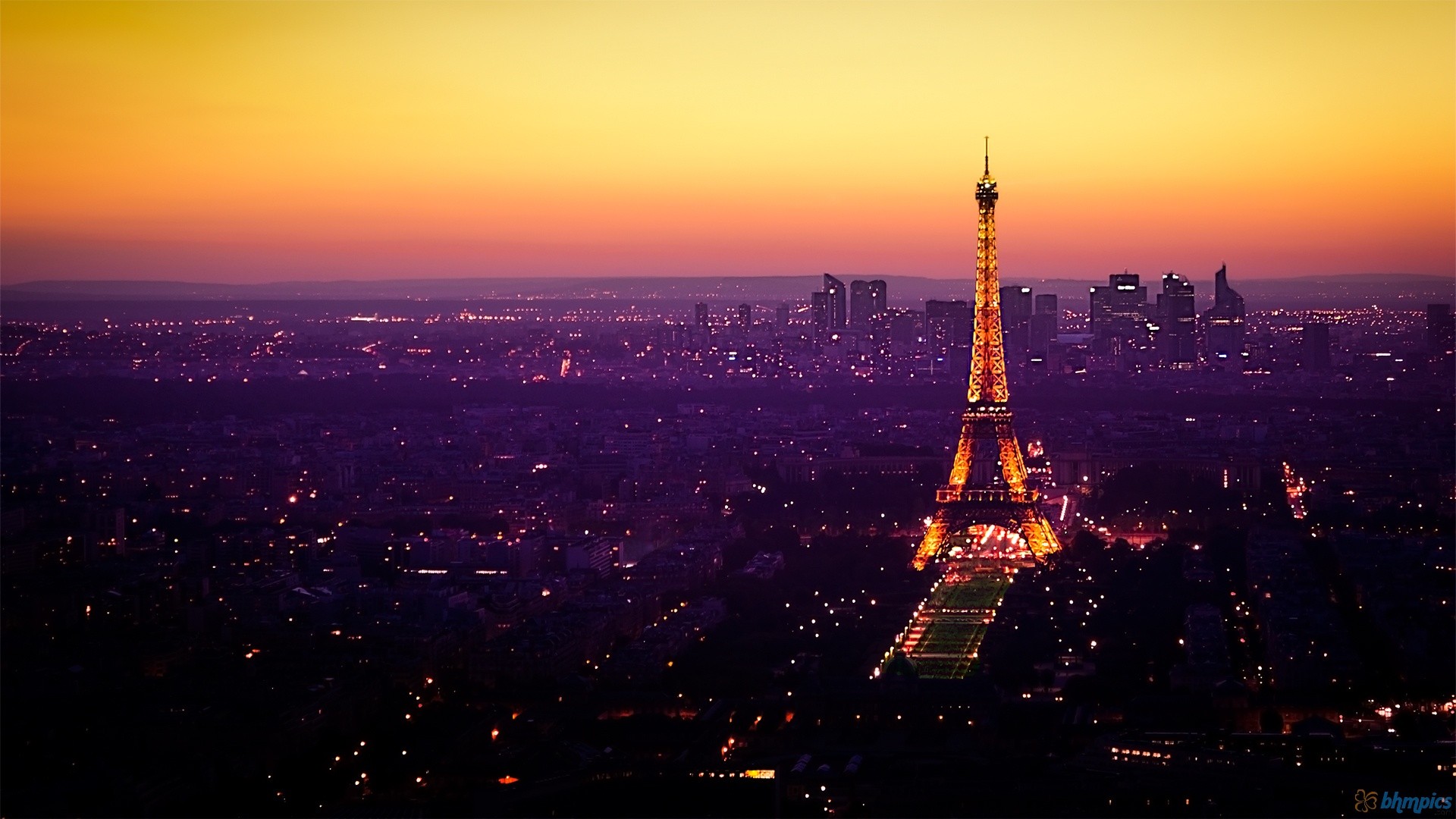 Eiffel tower and Paris at Night looks incredible