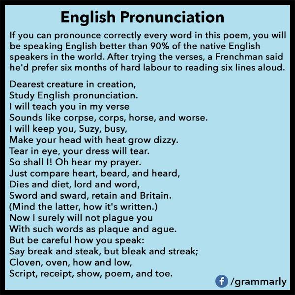 English Pronunciation Funny Picture