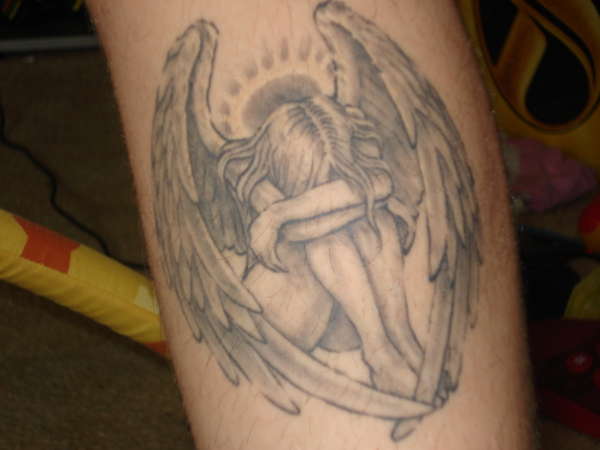 Fallen Angel Tattoos On Bicep