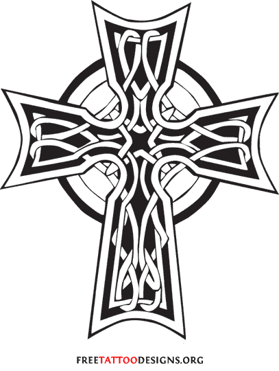Fantastic Celtic Cross Tattoo Design