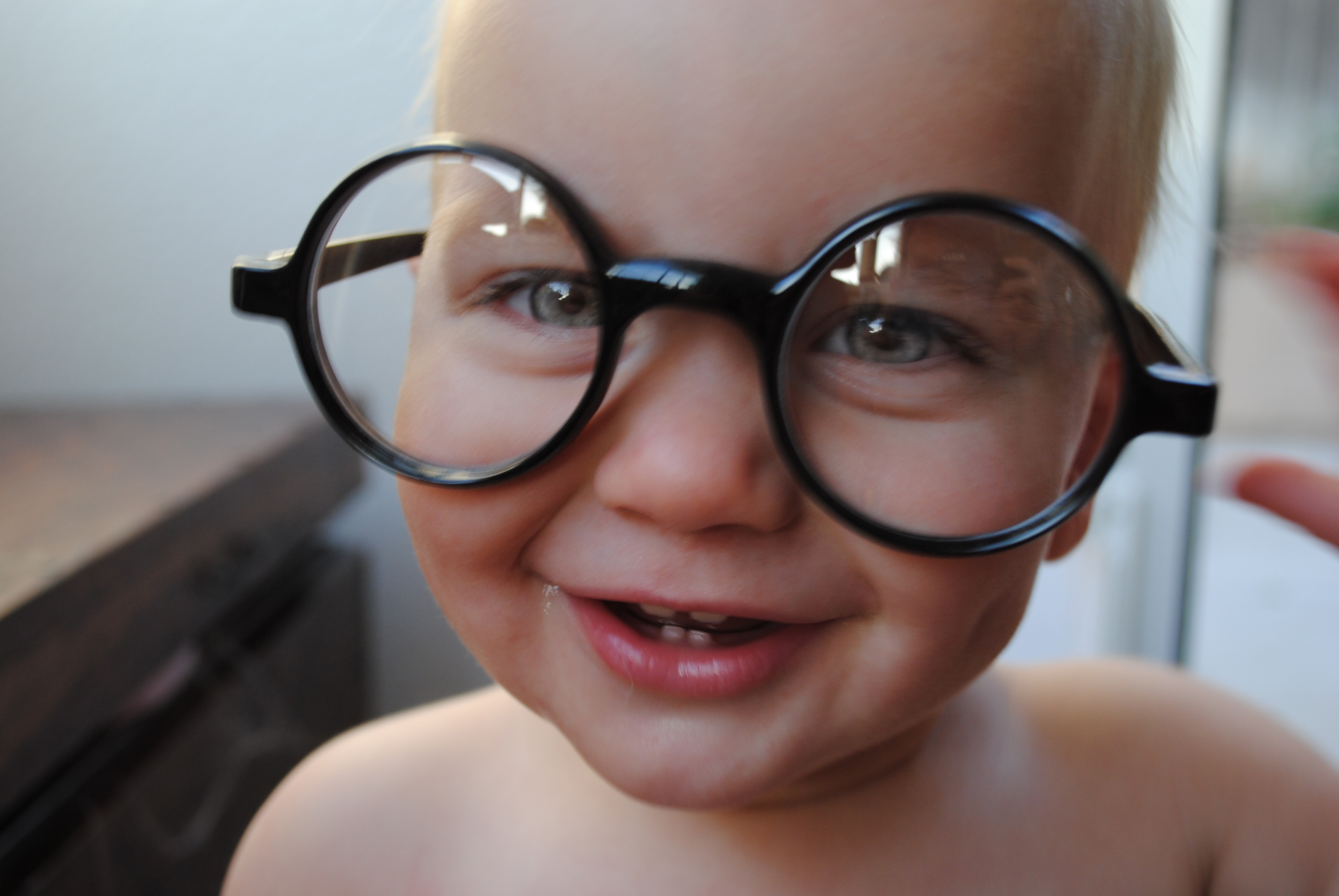Funny Child With Eye Glasses