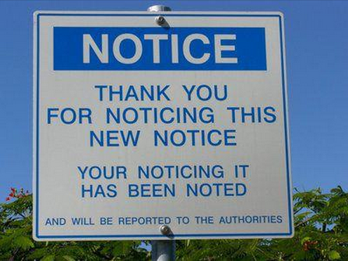 Funny English Notice Board