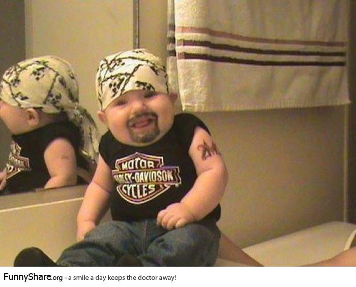 Gangsta Baby Funny Picture