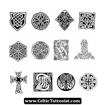 Grey Celtic Knot Tattoos Designs
