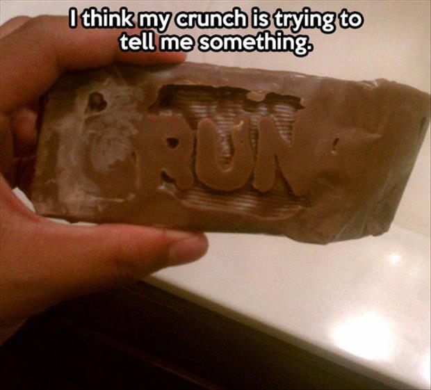 I Think My Crunch Is Trying To tell Me Something Funny Candy Image