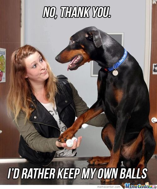 I'd Rather Keep My Own Balls Funny Meme