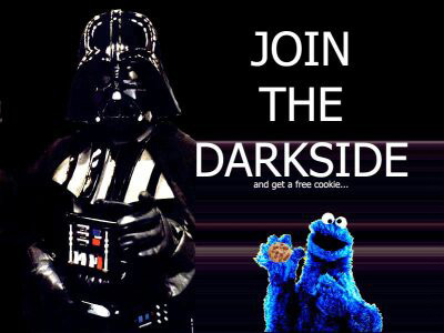 Join The Darkside And Get A Free Cookie Funny Darth Vader Picture