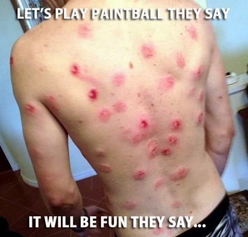 Let's Play Paintball They Say Funny Paintball Image