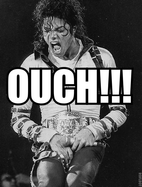 Michale Jackson Funny Ouch Picture