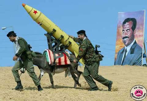 Missile On Donkey Funny Military Image