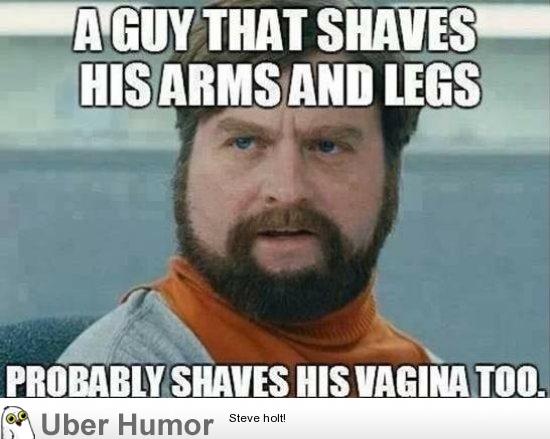 Probably Shaves His Vagina Too Funny Razor Picture