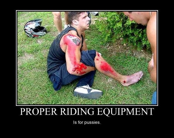 Proper Riding Equipment Funny Ouch Poster