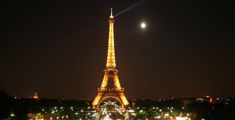 Sparkling Eiffel tower, Paris At Night
