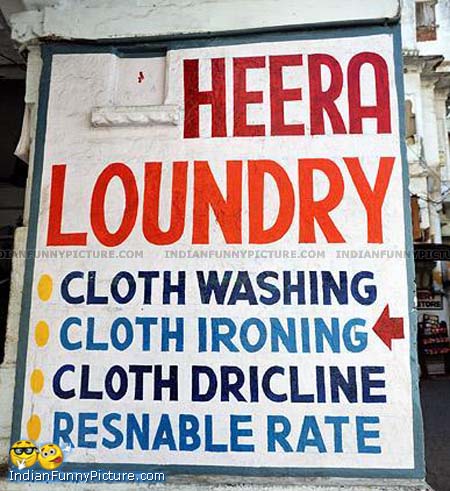 Spelling Mistake Funny Indian English Picture