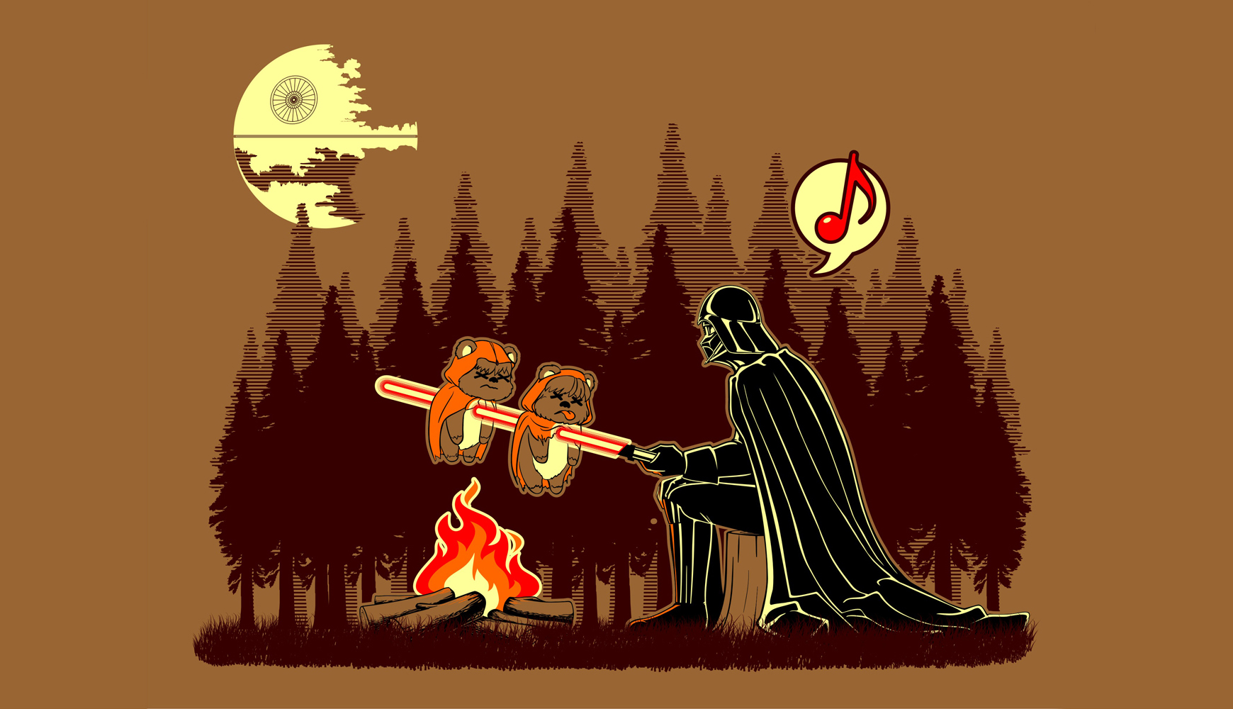Star War Funny Fire Darth Vader Wallpaper Picture