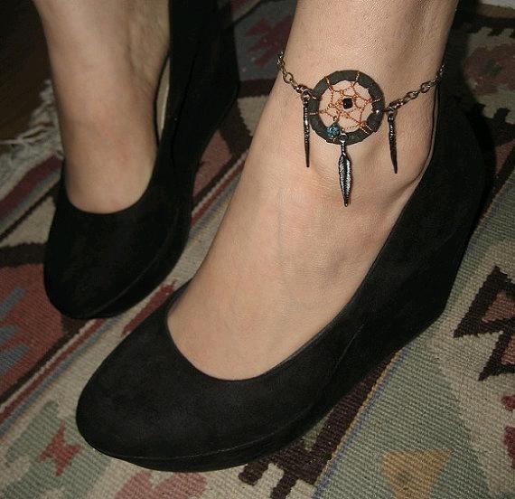 Unique Dreamcatcher Tattoo On Ankle