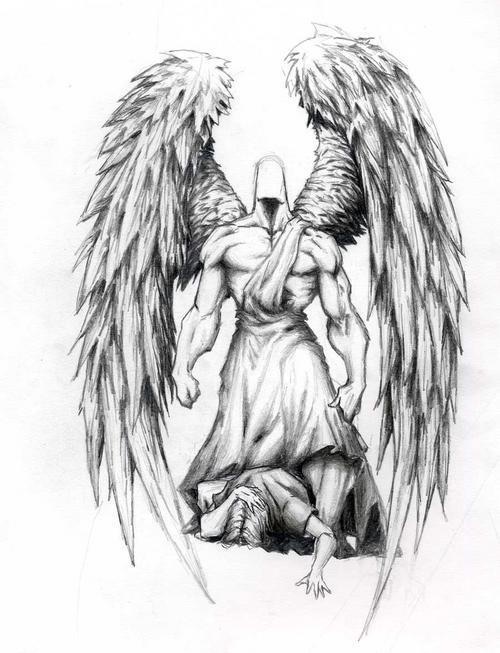 Warrior Angel Tattoo Sample