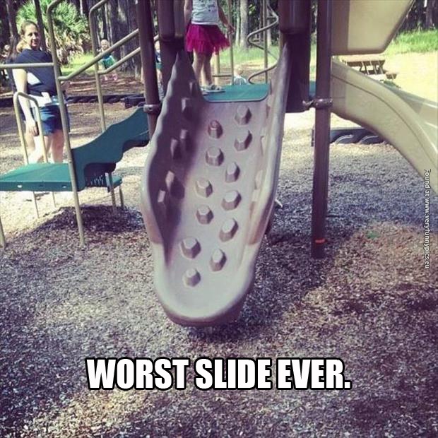 Worst Slide Ever Funny Ouch Picture
