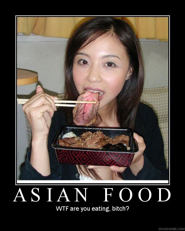 Asian Food Funny Poster