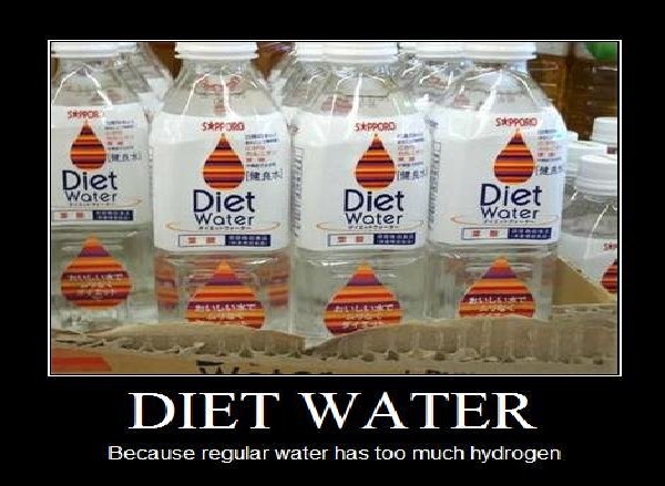 Funny Diet Water Poster