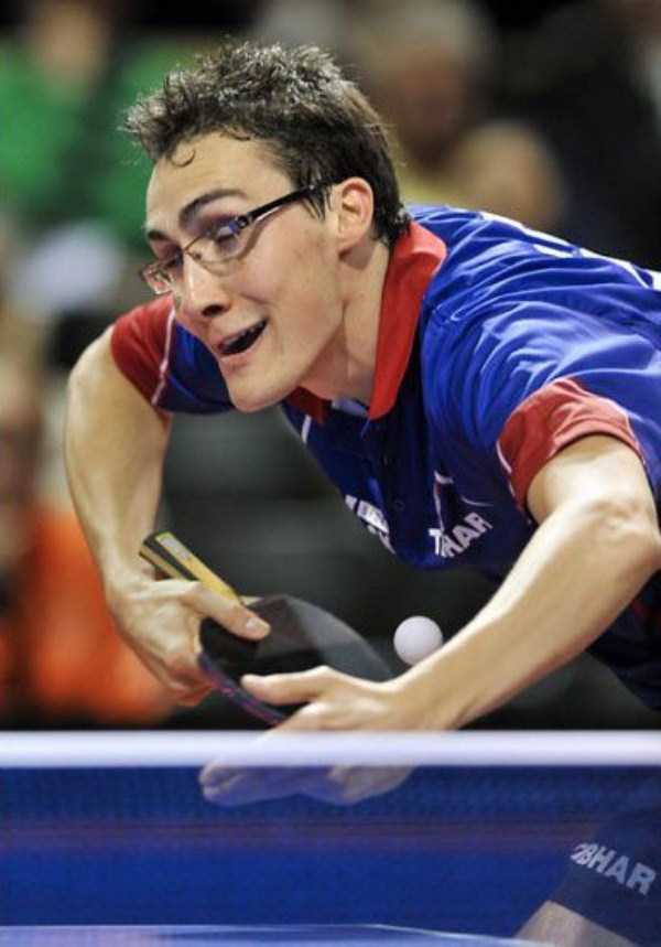 Funny Face Table Tennis Player Image