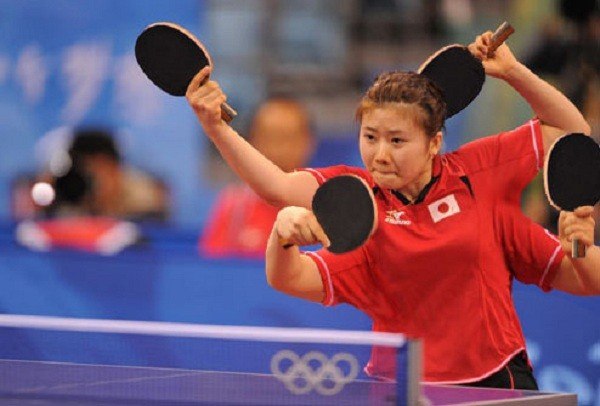 Girl With Four Hands Playing Table Tennis Funny Photoshopped Picture