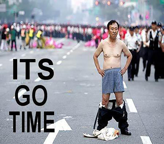 Its Go Time Funny Asian Man Picture