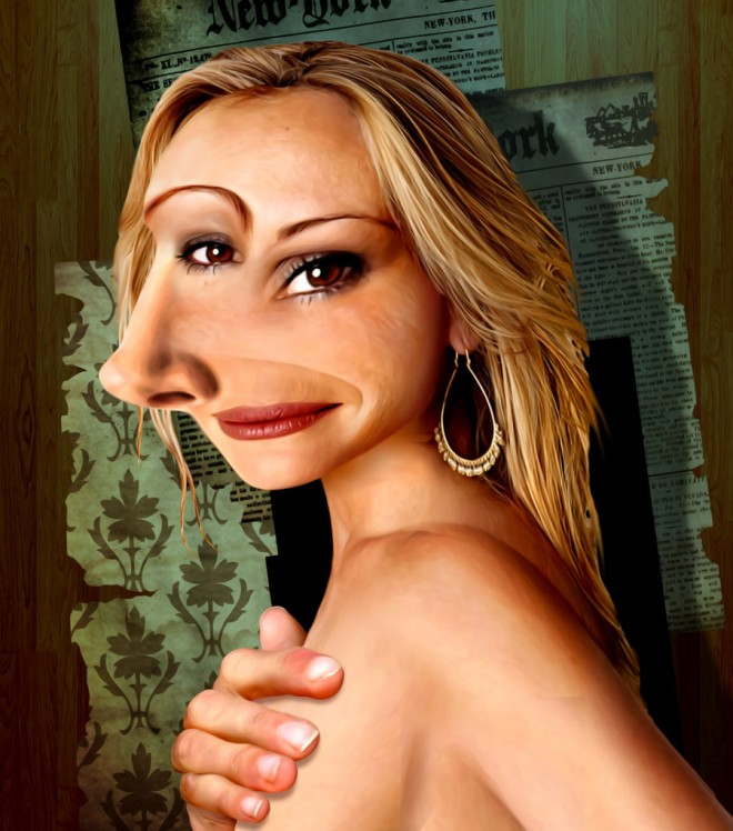 Julia Roberts Funny Photoshopped Face Celebrity