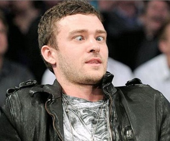 Justin Timberlake Funny Face Celebrity Picture