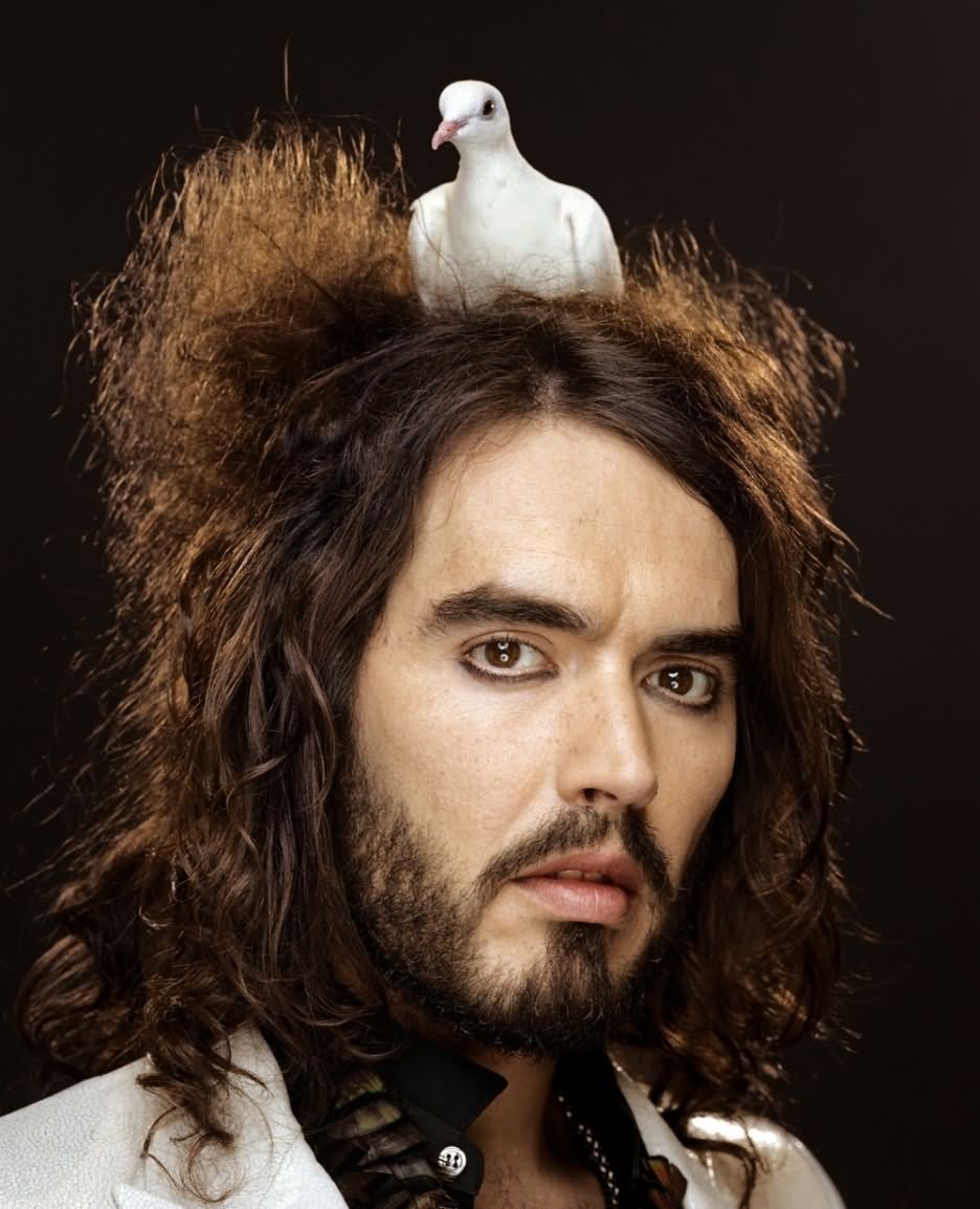 Katy Perry Beard Face Pigeon On Head Funny Celebrity Picture