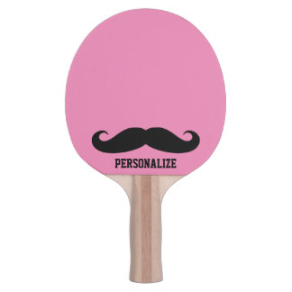 Mustaches Funny Table Tennis Bat Picture