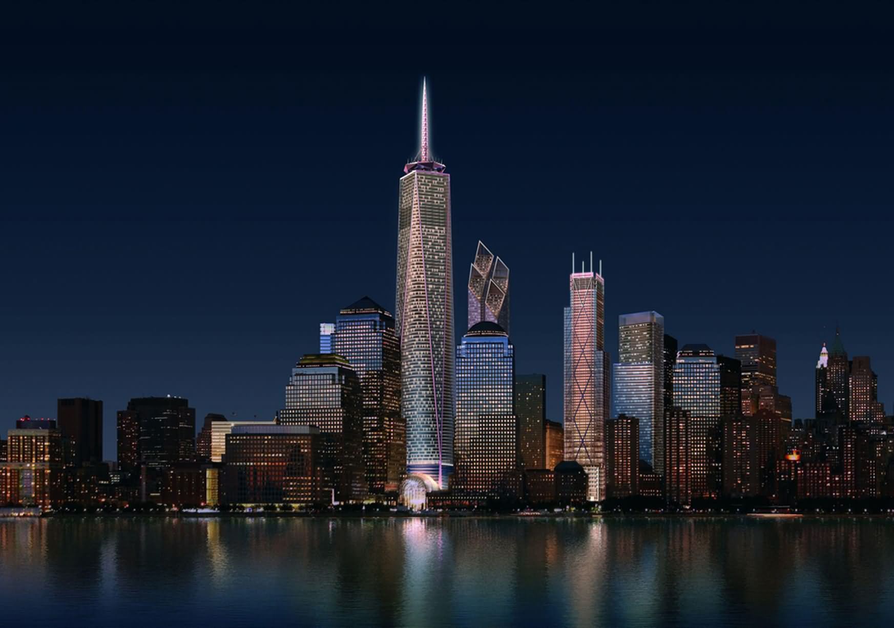 One World Trade Center Looks Beautiful at Night