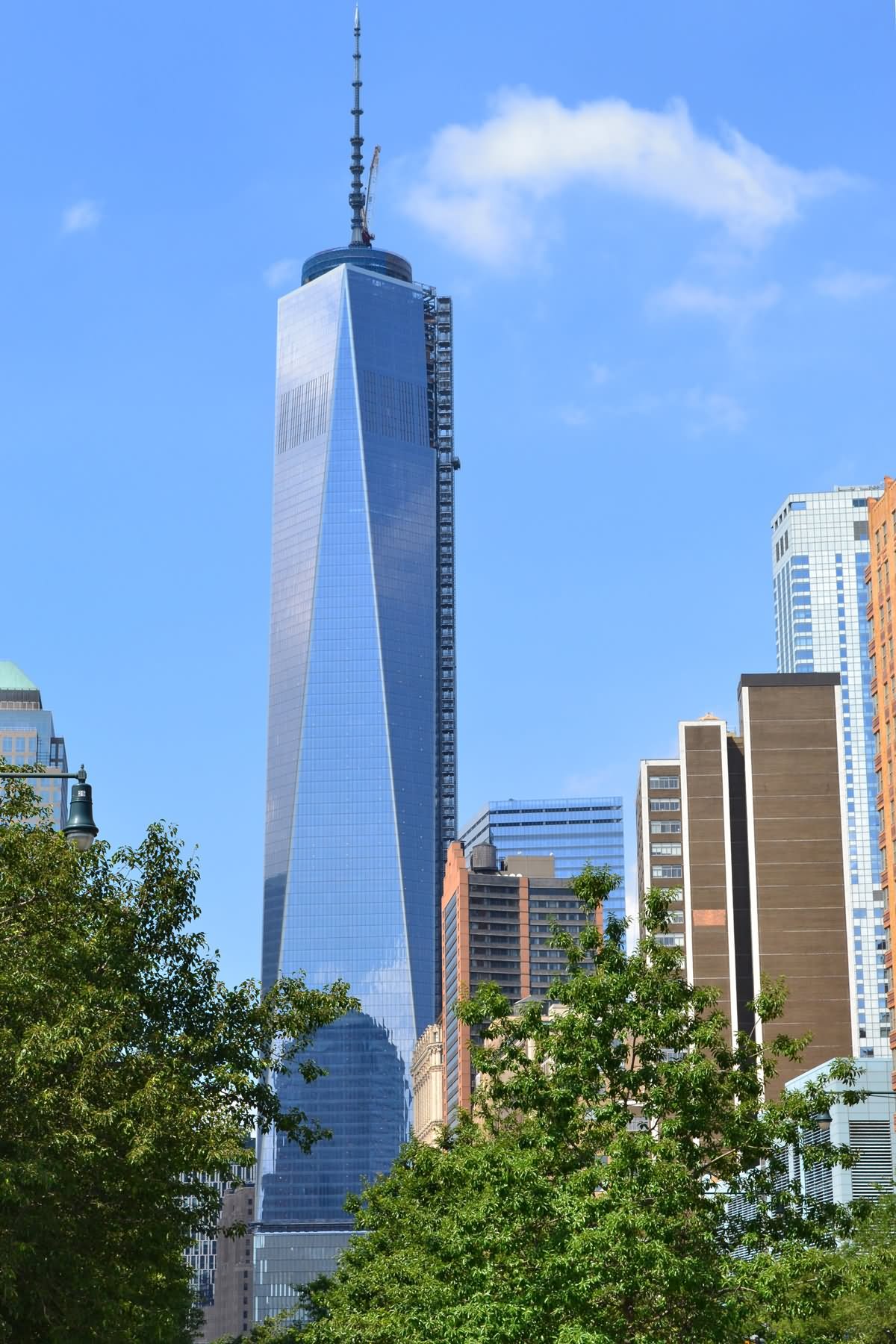 Side view of One World Trade Center, New York