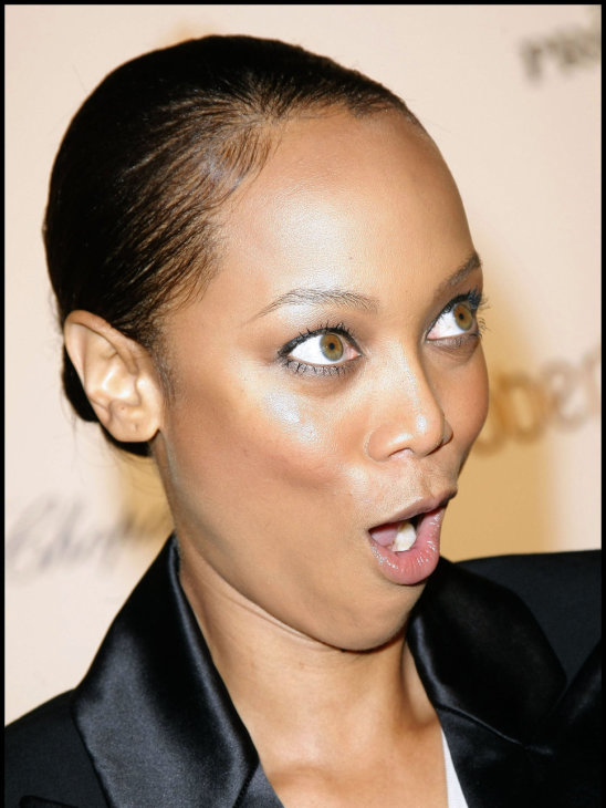 Tyra Banks Funny Face Celebrity Picture