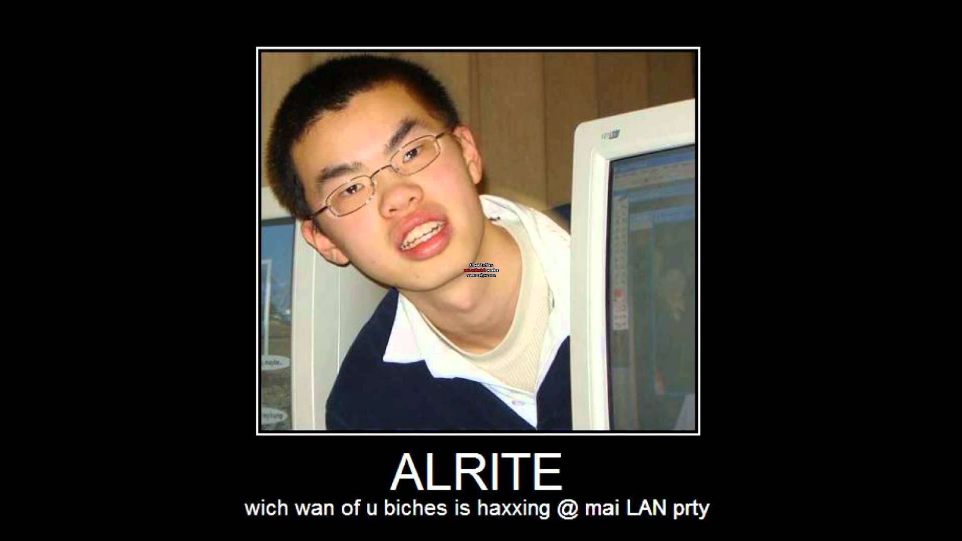Wich Wan Of U Biches Is Haxxing Funny Asian Poster