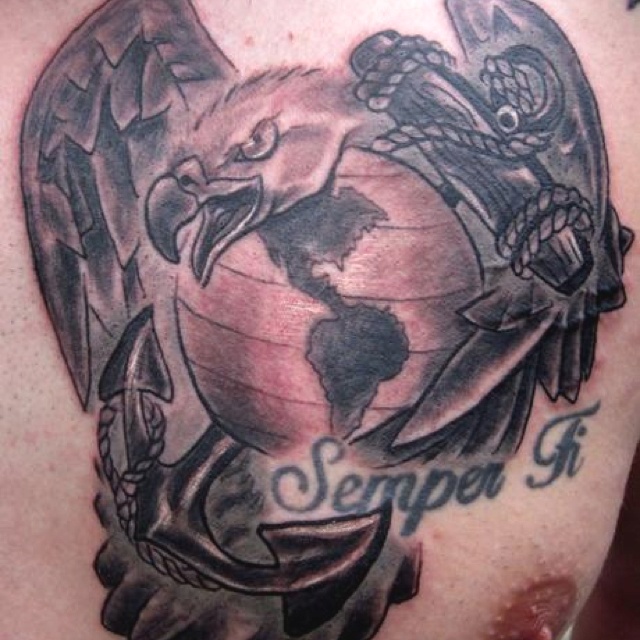 Tattoo design semper fi