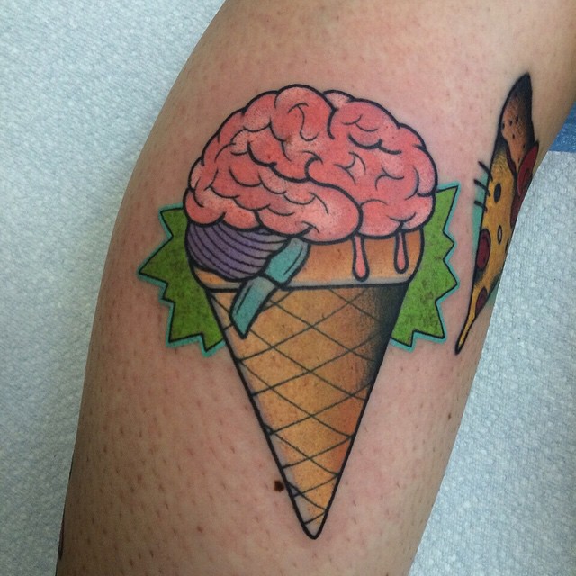 Brain Cone Tattoo Design For Arm By Alexstrangler