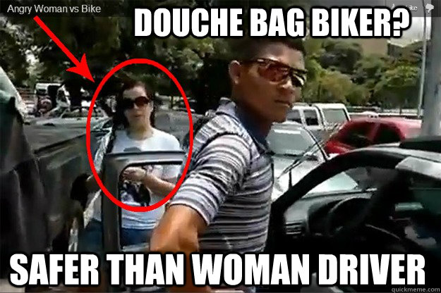 Funny Douche Bag Biker Meme