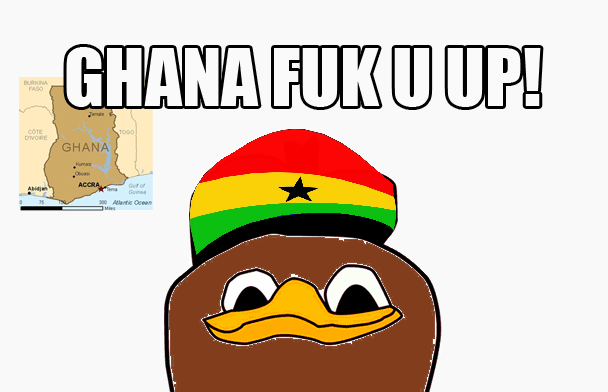 Ghana Fuk U Up Funny Flag Image