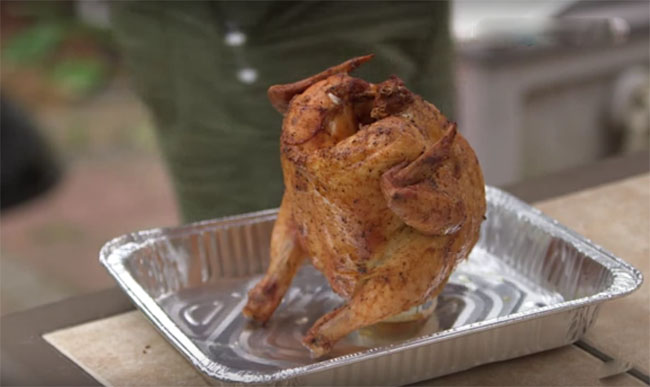 Grill-Roasted American Beer Can Chicken Recipe